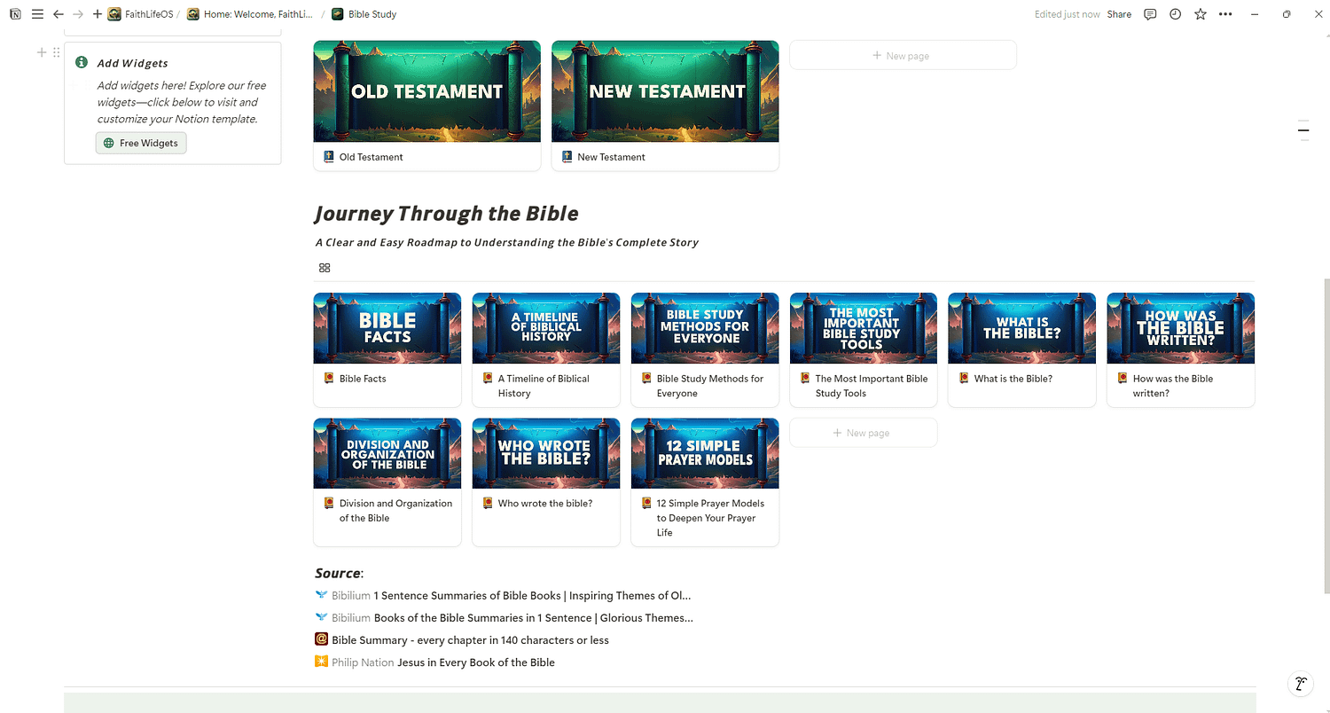 All-in-One FaithLife OS Notion Template - Image 17