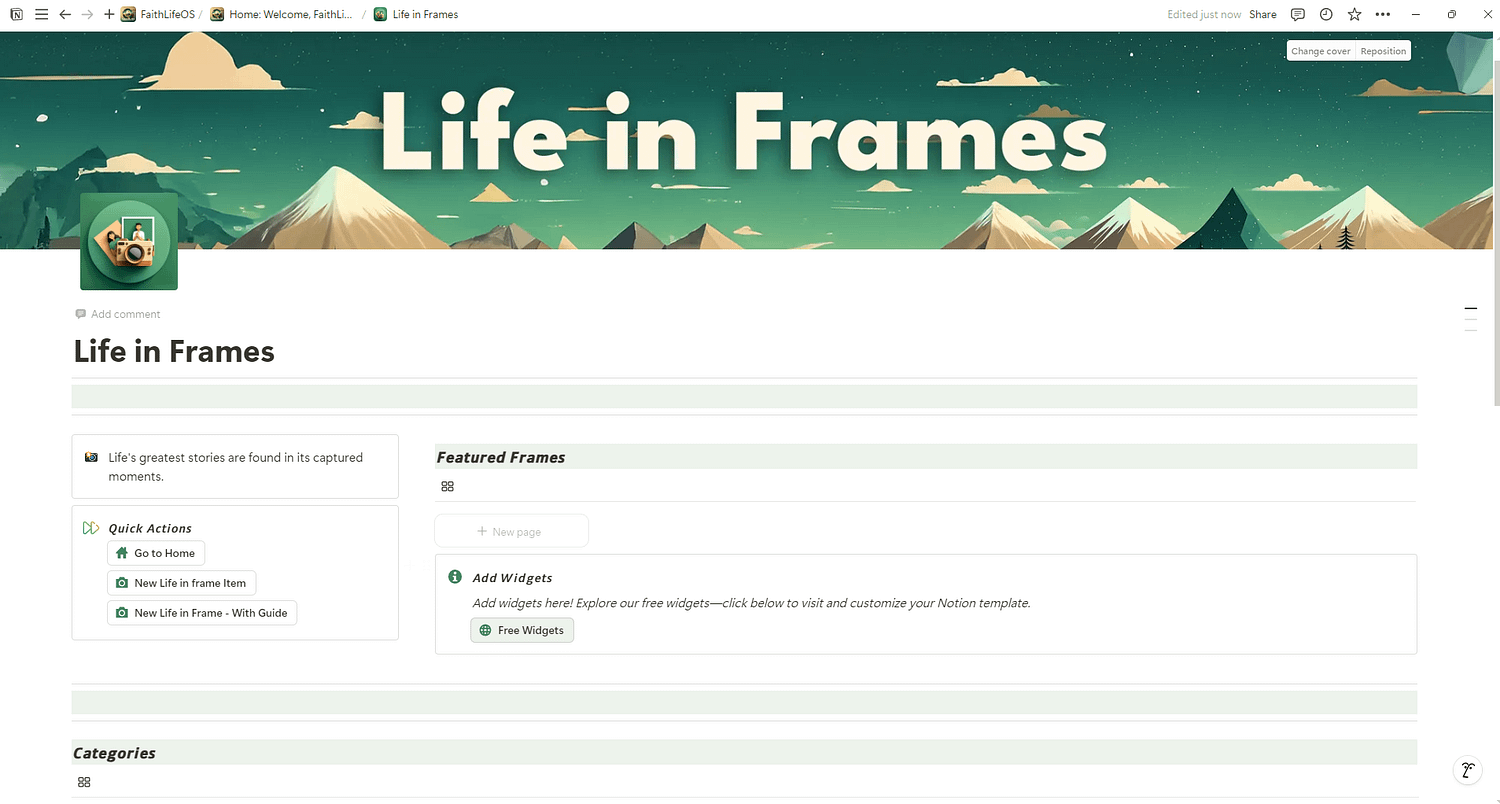 All-in-One FaithLife OS Notion Template - Image 7