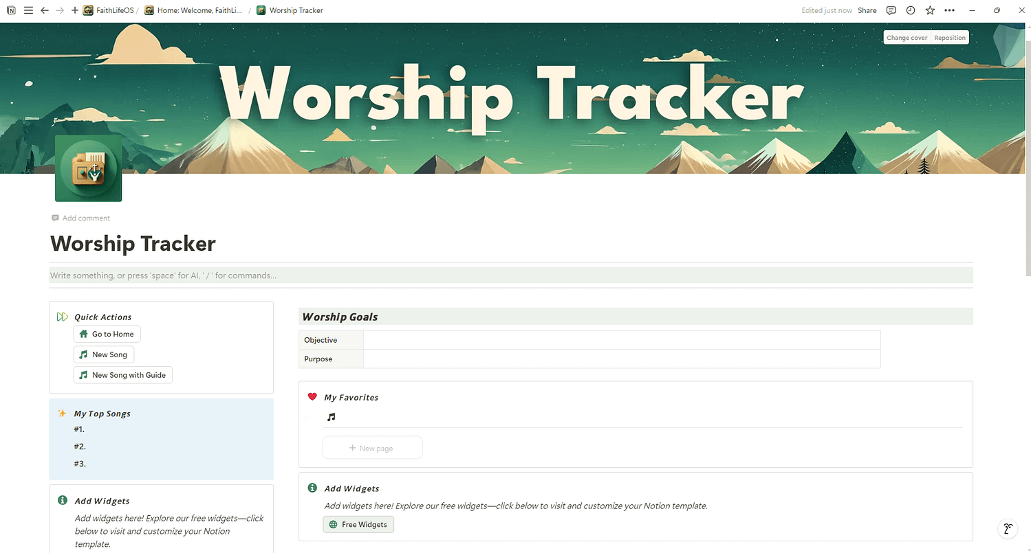 All-in-One FaithLife OS Notion Template - Image 13