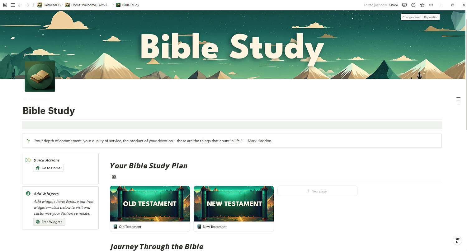 All-in-One FaithLife OS Notion Template - Image 20