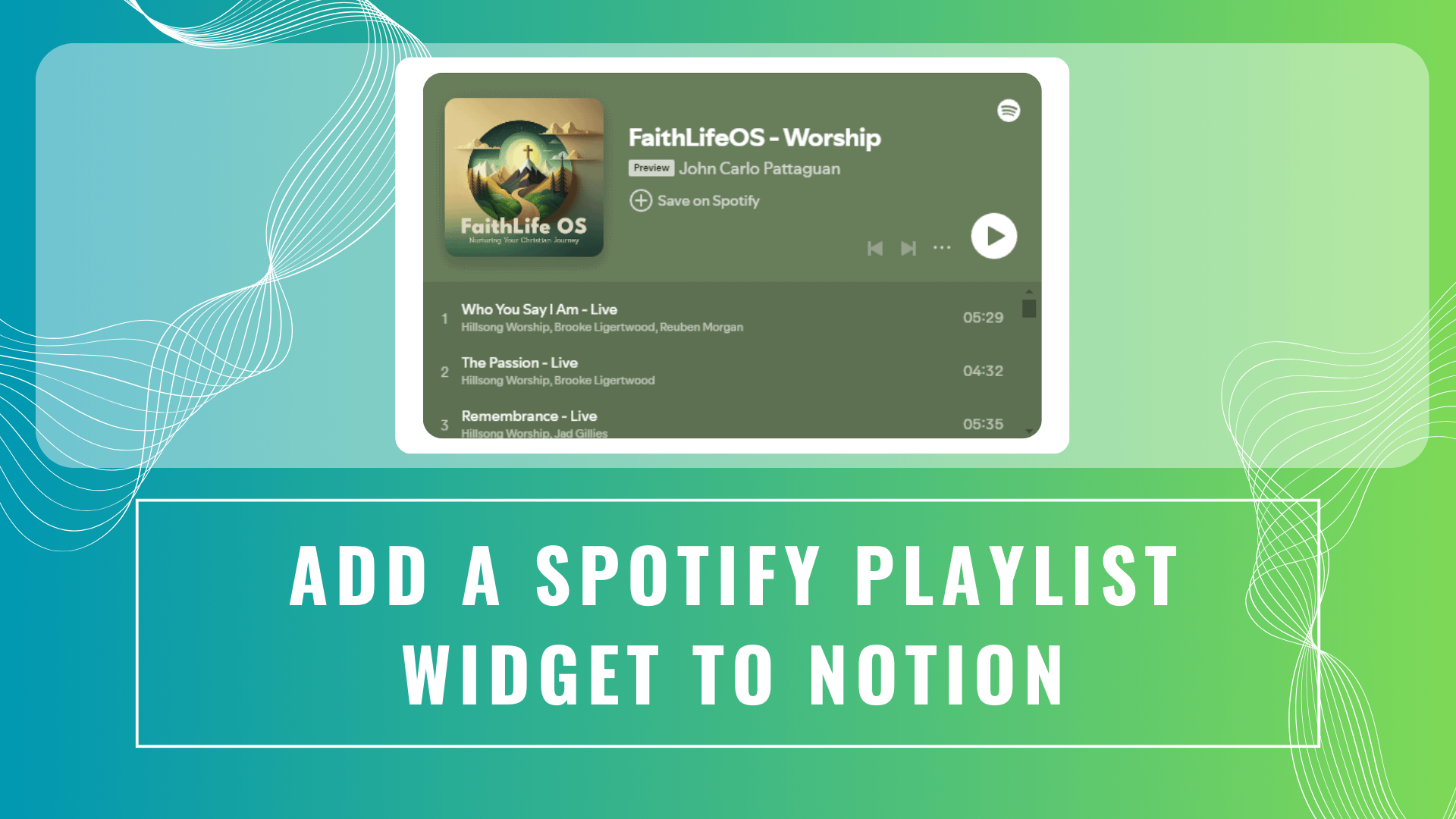 How to Add a Spotify Playlist Widget