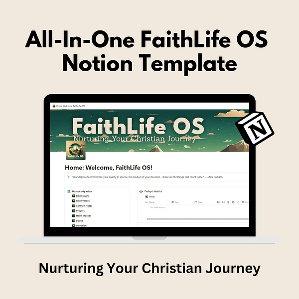 All-in-One FaithLife OS Notion Template