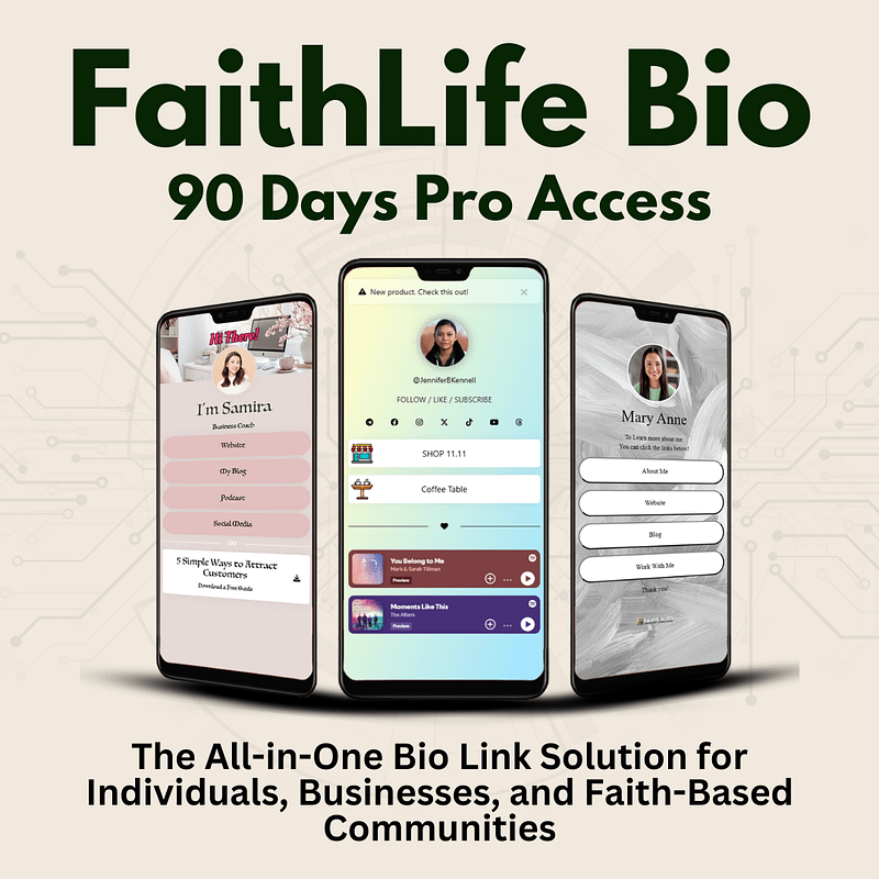 FaithLife Bio - 90 Days Pro Access